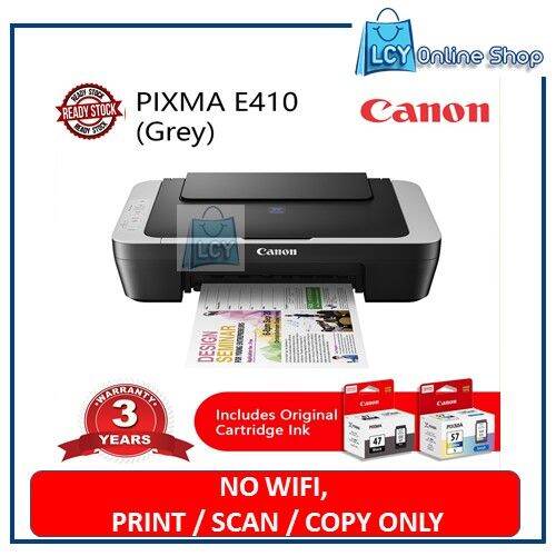 CANON PIXMA E SERIES E410 No WIFI 3 IN 1 Inkjet Multifunction Color