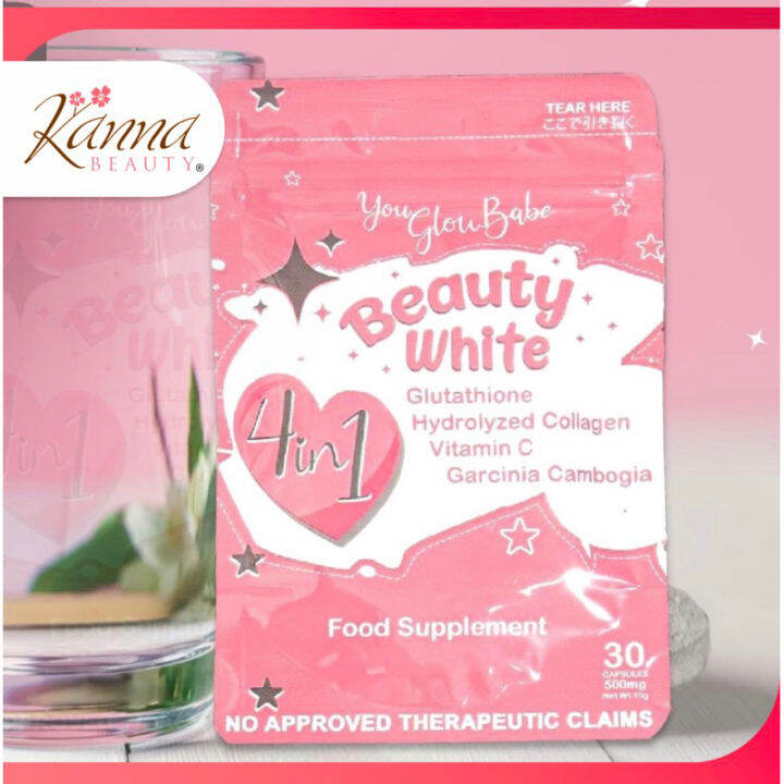 You Glow Babe Beauty White 4 In 1 Glutathione Advance Whitening 30