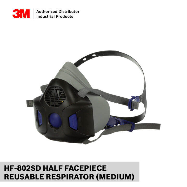 M Hf Sd Secure Click Half Face Reusable Respirator Lazada Ph