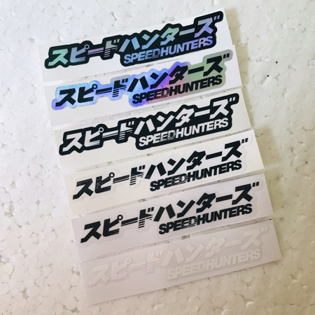 Sticker Speedhunter Kanji Orajet Dan Hologram Laminasi Glossy Lazada