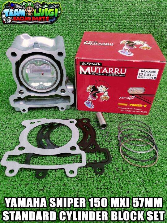 MUTARRU YAMAHA SNIPER 150 MXI 57MM STANDARD CYLINDER BLOCK SET Lazada PH