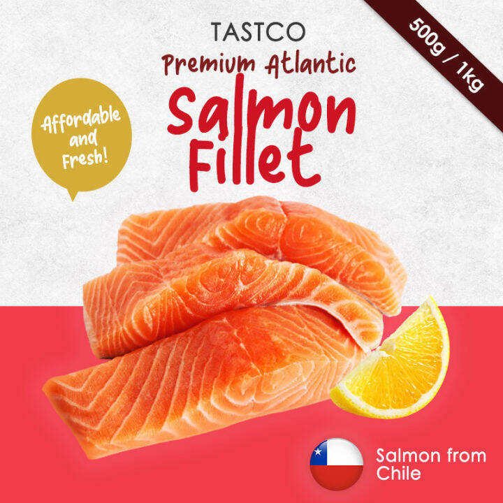 SEAFOOD Premium Atlantic Salmon Fillet Seafood 500g Lazada Singapore