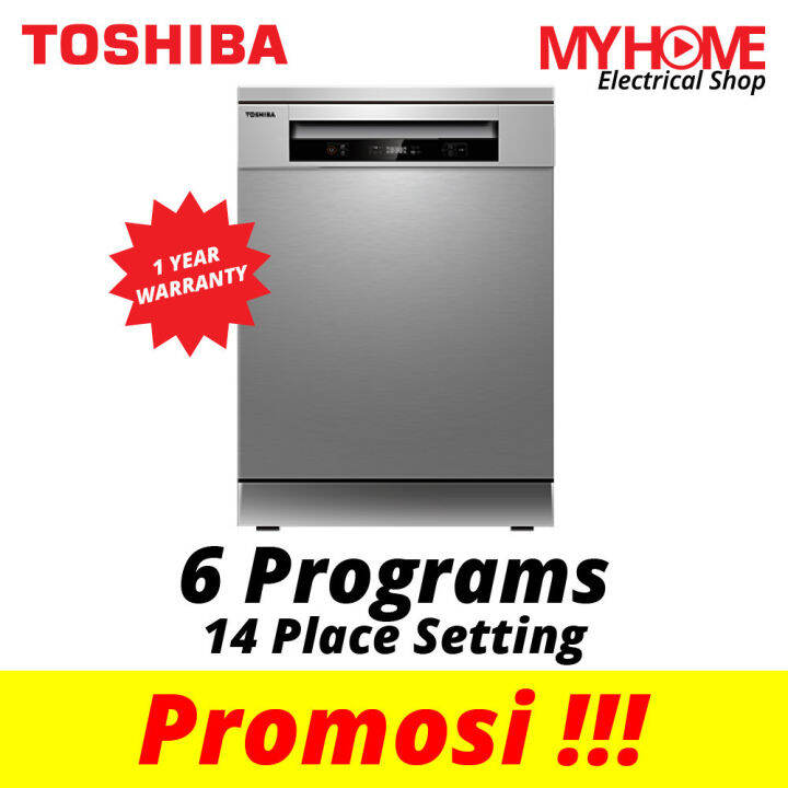 Toshiba Place Setting Free Standing Dishwasher With Dual Wash Zone