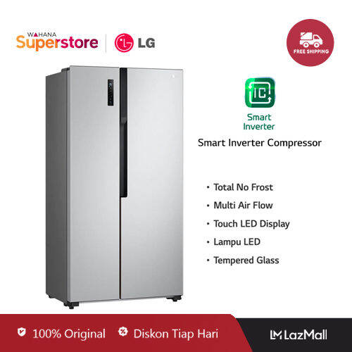 Lg Kulkas Side By Side Total No Frost Dan Smart Inverter Compressor