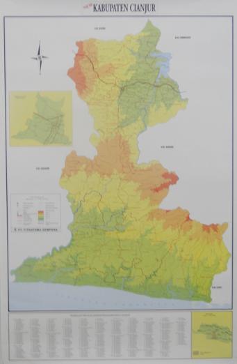 Peta Kabupaten Cianjur Lipat Mp Ap Lazada Indonesia