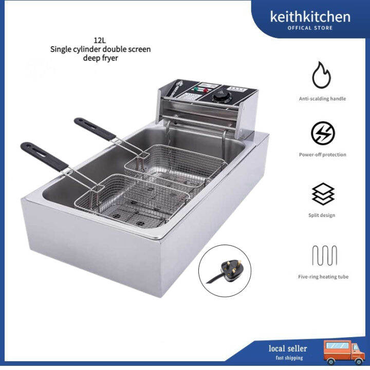 Malaysia Plug KEITH KITCHEN 12L Commercial Stainless Steel Single