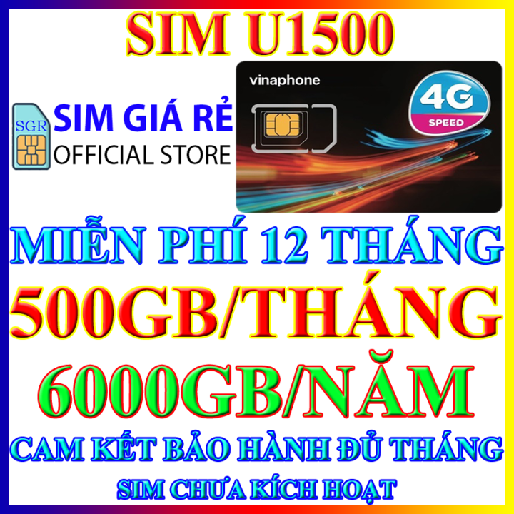 FREESHIP CHƯA KÍCH HOẠT Sim 4G Vinaphone VD149 U1500 VD89 GV89