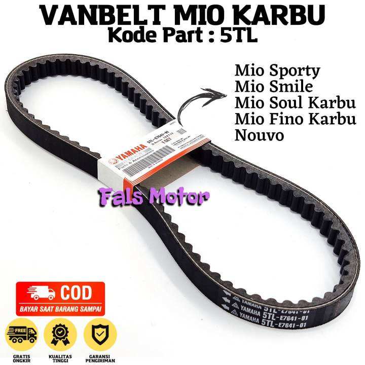 V Belt Fan Belt Mio Code 5TL E7641 01 Sesuai Untuk Tali Penggerak