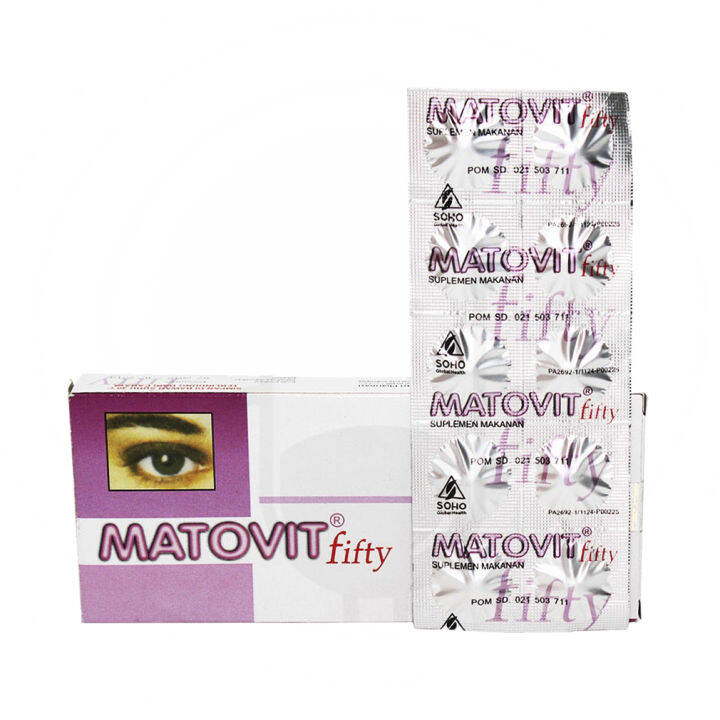 Matovit Fifty S Tablet Soho Vitamin Mata Dan Suplemen Untuk