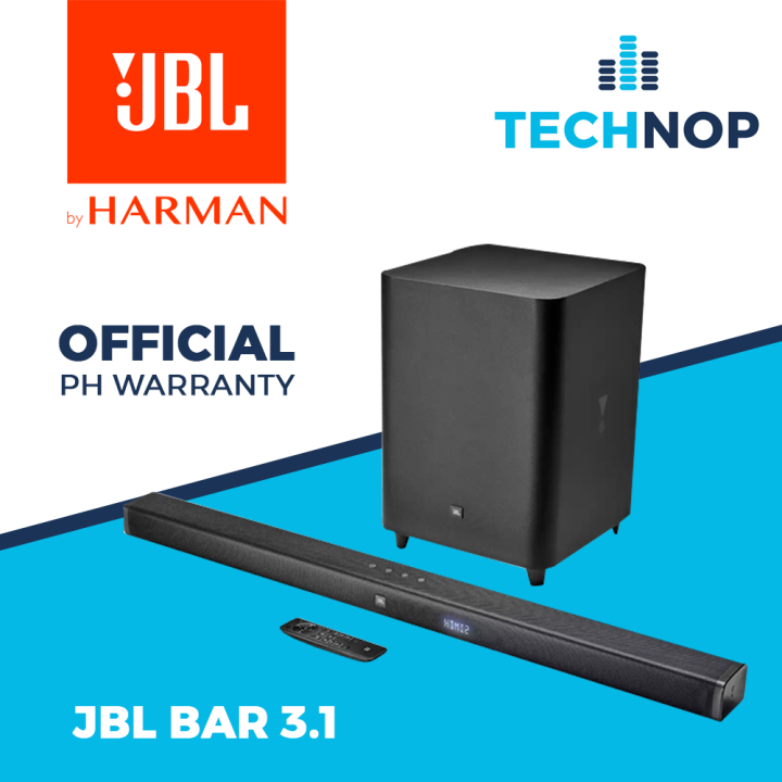 JBL Bar 3 1 Channel 4K Ultra HD Soundbar With Wireless Subwoofer