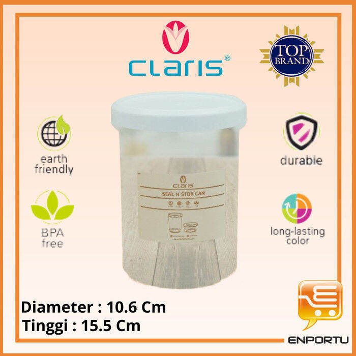 Claris Toples Plastik Kedap Udara Ml Seal N Store Tutup Putar