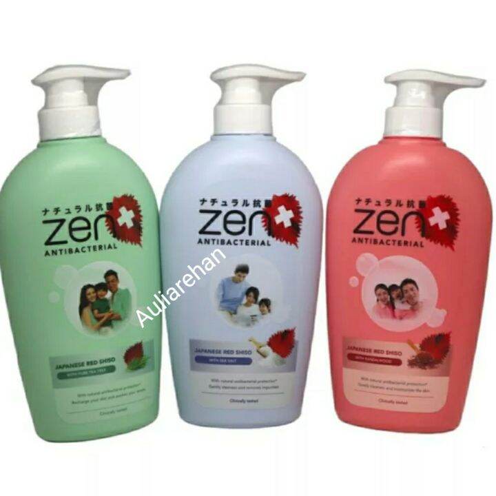 Promo Zen Antibacterial Body Wash Japanese Red Shiso With Sandalwood