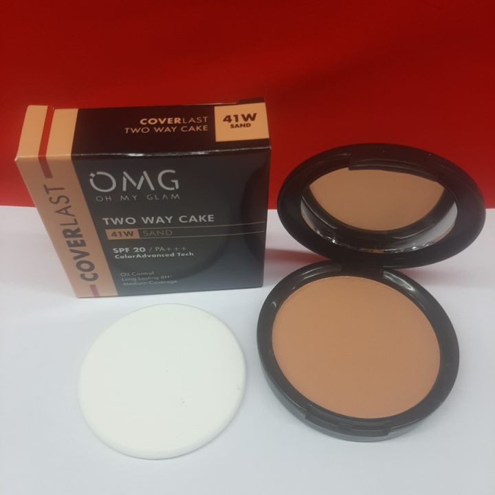 Two Way Cake CoverLast OMG Oh My Glam 12G POM ECER 41W Sand Lazada