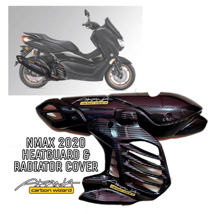 Nmax Yamaha V Thailand Hydro Dip Carbon Heatguard Radiator Cover