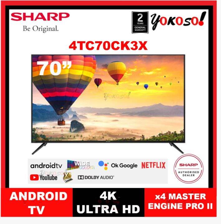 Sharp Tc Ck X Aquos K Uhd Android Tv Lazada