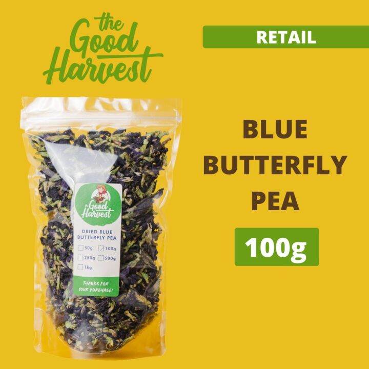 Dried Blue Butterfly Pea Blue Tea Clitoria Ternatea Flowers 100g