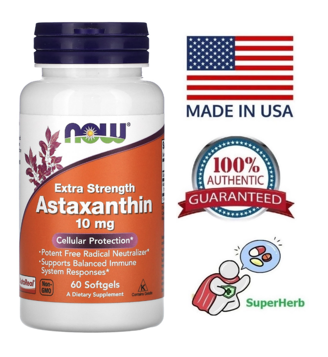 Now Foods Astaxanthin 4 Mg Or 10mg Lazada PH