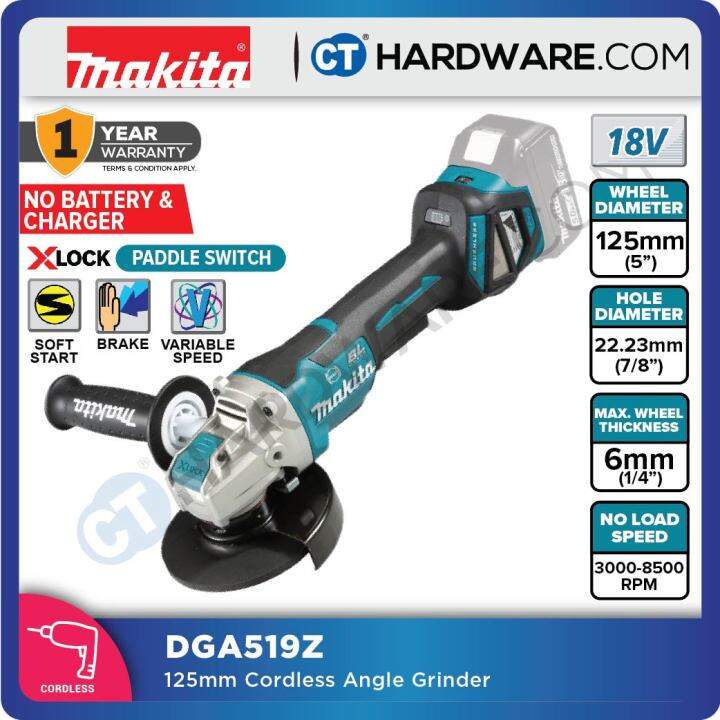 Makita Dga Z V Cordless Angle Grinder Mm Lazada