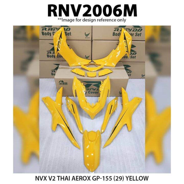 Rapido Cover Set Yamaha Nvx V Thai Aerox Gp Modern Grey Nardo