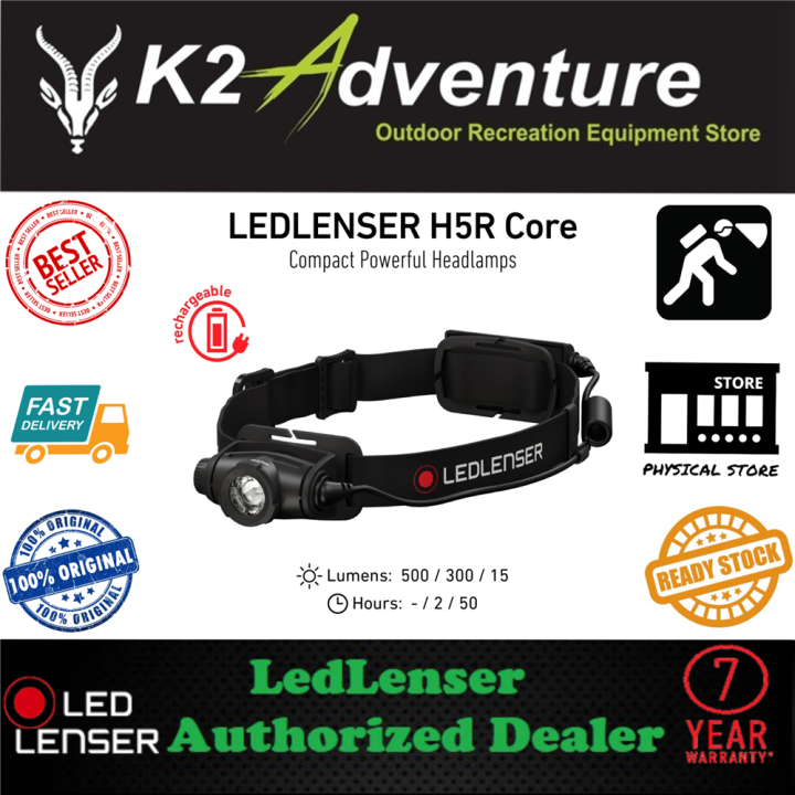 Led Lenser H R Core Rechargeable Headlamp Lumens Authentic