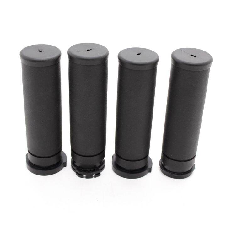 1 25mm Black Motorcycle Rubber Handle Bar Hand Grips For Harley Touring