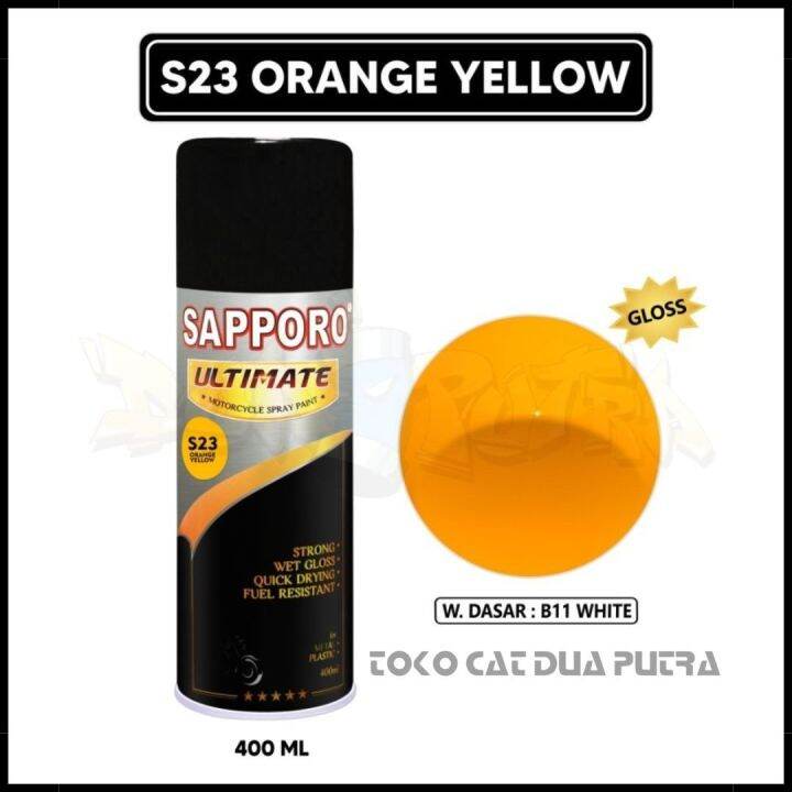 Sapporo Ultimate S23 Orange Yellow Pylox Pilox Pilok Aerosol