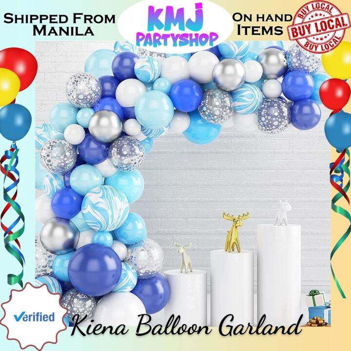 Kiena Balloon Garland Arch Kit Pcs Blue Balloon Arch Kit Balloon