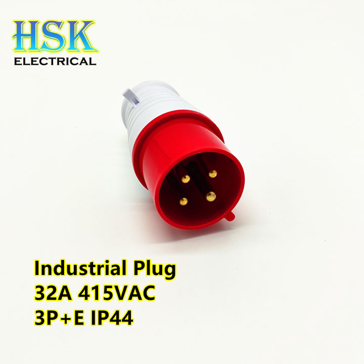 32A 3P E 415VAC IP44 Industrial Plug Industrial Socket Industrial Wall