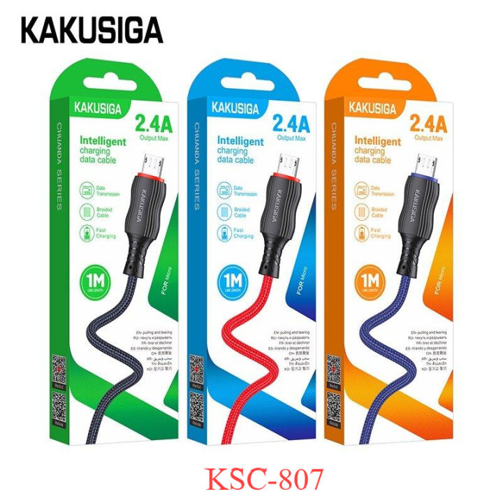 Kakusiga Ksc Type C Smart Fast Charging Data Cable Pvc M