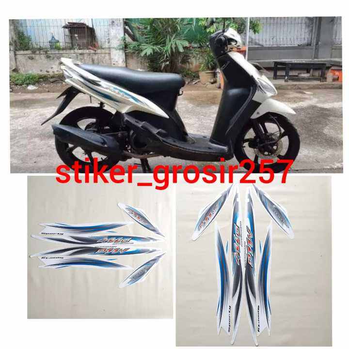 STIKER STICKER STRIPING LIS LES BODI YAMAHA MIO SPORTY TAHUN 2007 WARNA