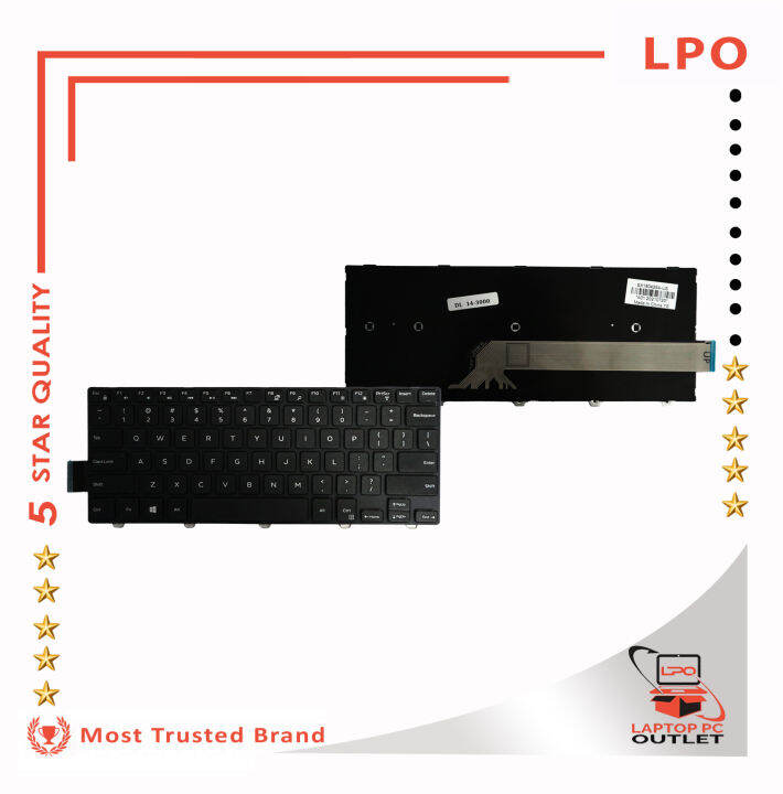 LPO Laptop Keyboard 14 3000 Compatible With Dell Inspiron 14 3000