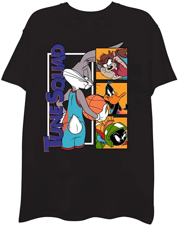 Space Jam Mens Movie Shirt Tune Squad Marvin Bugs Bunny Tee S