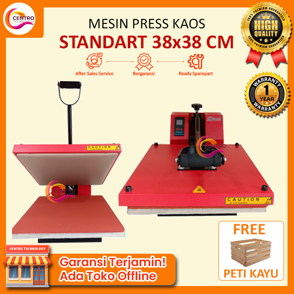 Mesin Press Kaos Baju Digital Ukuran 38 X 38 CM 900 Watt Include Kain