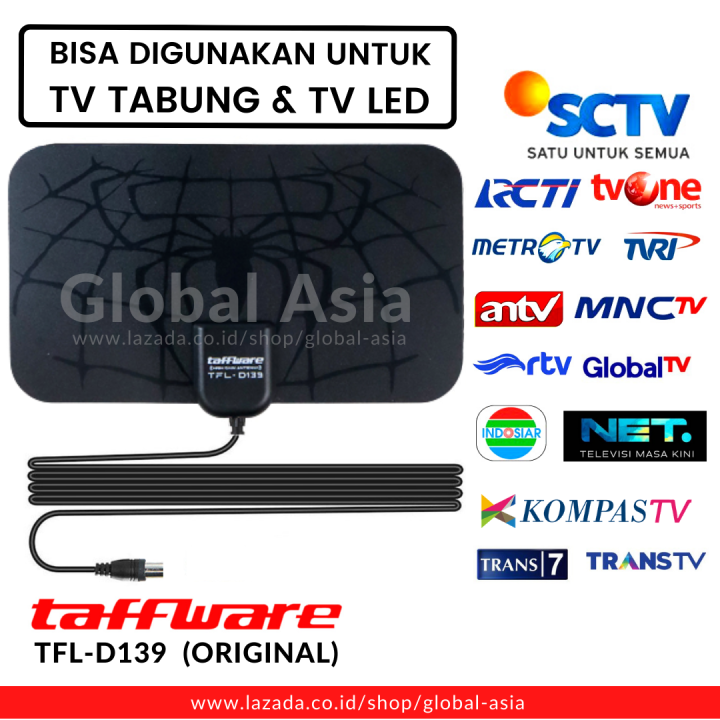 Antena TV Digital Indoor DVB T2 4K High Gain 25dB TFL D139 Boster Dvb