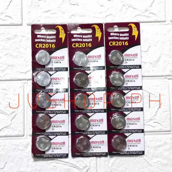 CR2016 Original Maxell Lithium Coin Cell Battery 3V Japan Made Lazada PH