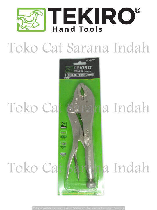 Tang Buaya Lurus TEKIRO Locking Pliers Straight 10 Inch Lazada Indonesia