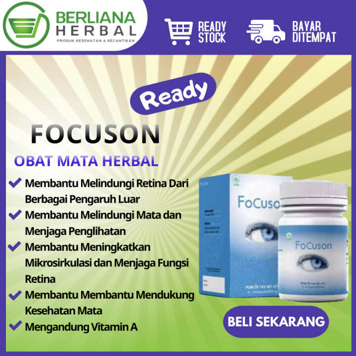 Obat Focuson Vitamin Mata Memulihkan Penglihatan Dan Mengatasi Gangguan