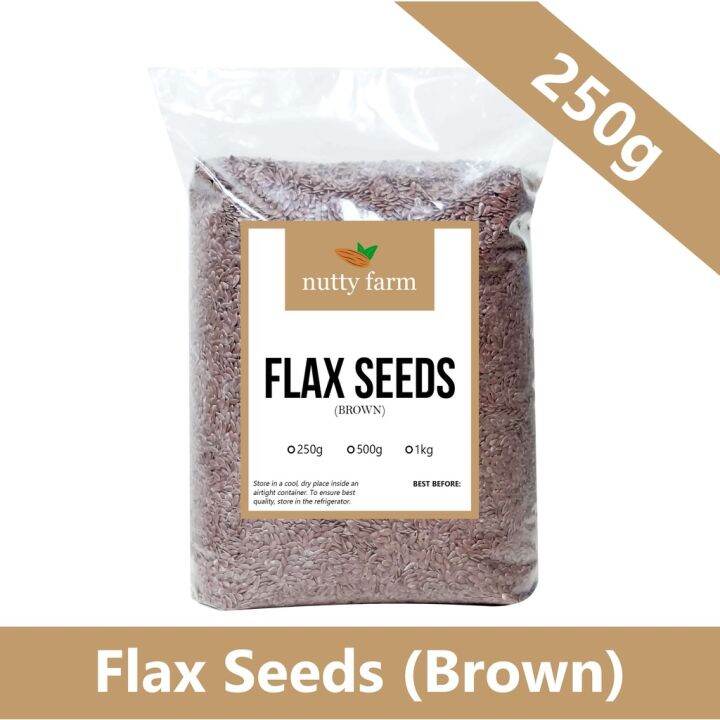 Brown Flax Seeds 250g 1kg By Nutty Farm Lazada PH