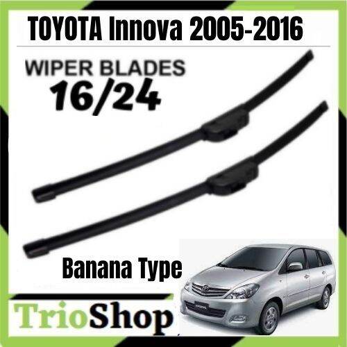 24 16 TOYOTA Innova 2005 2016 Car Wiper Pair Of Wipers Blades Frameless