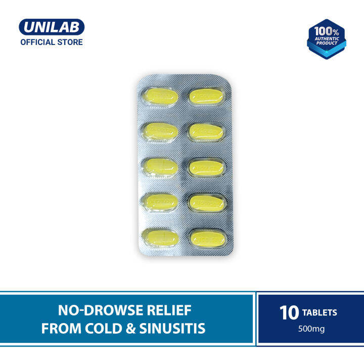 Unilab No Drowse Decolgen 10 Tablets No Drowse Relief From Cold