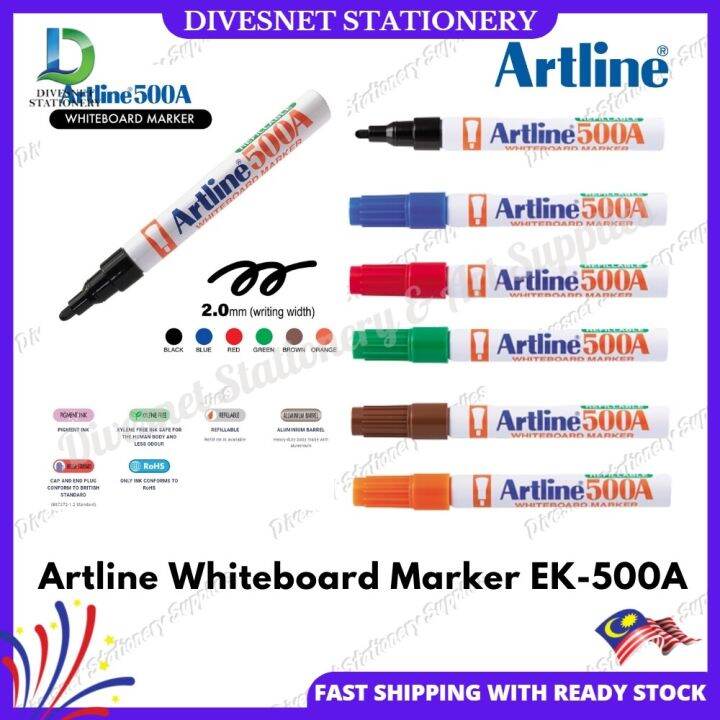 Artline Whiteboard Marker EK 500A Pen Marker Papan Putih Lazada