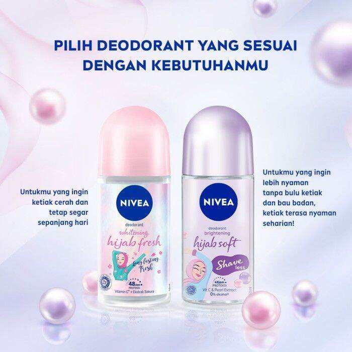 Nivea Roll On Brightening Hijab 50ml Lazada Indonesia