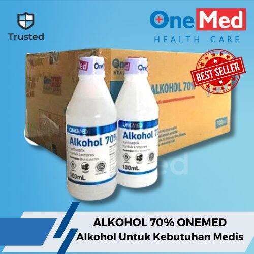 ANTISEPTIK ALCOHOL ALKOHOL 70 100ML ONEMED ANTISEPTIK ISI 24 BOTOL