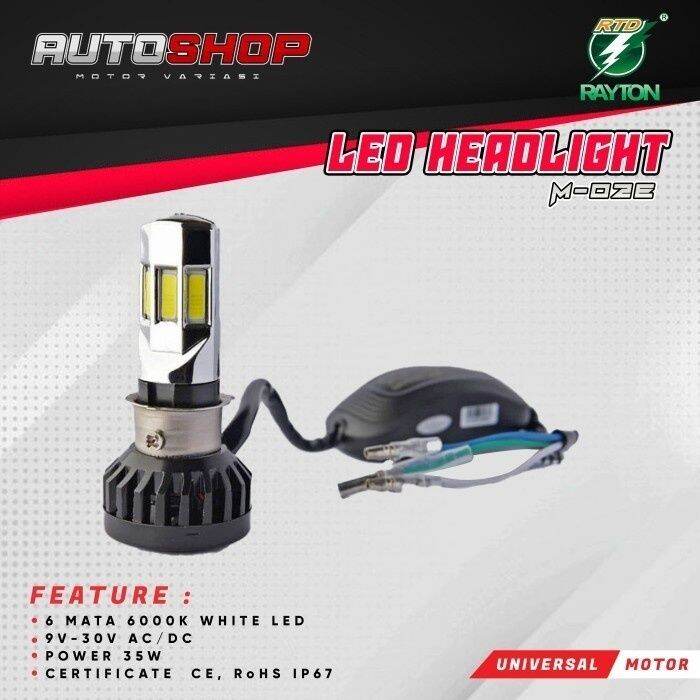 Lampu Depan Rtd Rayton M E Led Sisi Hi Low Beam V V Ac Dc Power