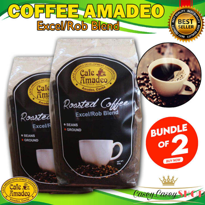 Coffee Amadeo Roasted Coffee Excel Rob Blend Plastic G Kapeng