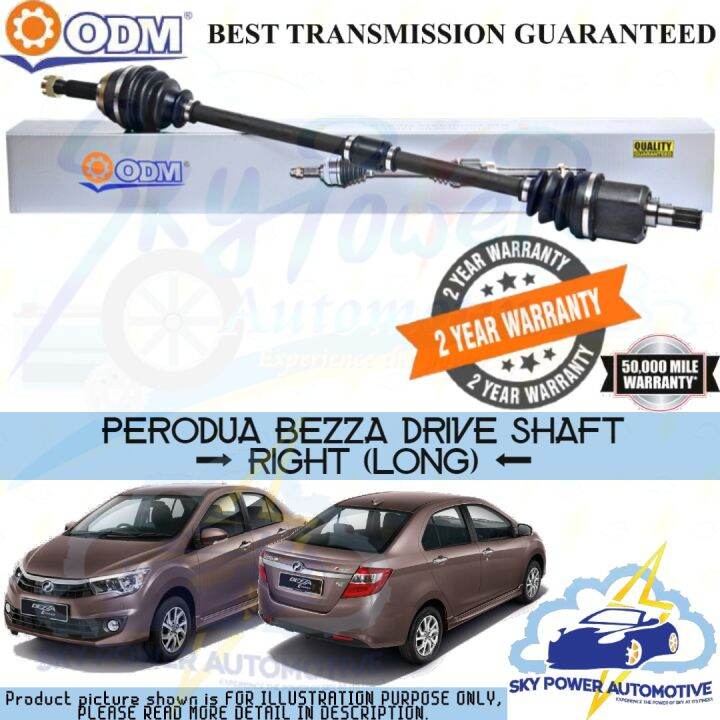 PERODUA BEZZA 1 3 2017 ON ODM CYCAR DRIVE SHAFT RIGHT LONG Lazada