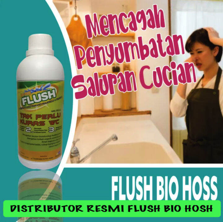 Flush Bio Hoss Obat Penguras Sepic Tank Penuh Wc Mampet Bau Terbaik