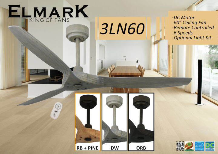 Ceiling Fan Elmark Taiwan Dc Motor Ln Lazada