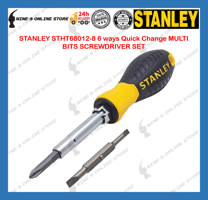 Stanley Stht Ways Quick Change Multi Bits Screwdriver Set Lazada