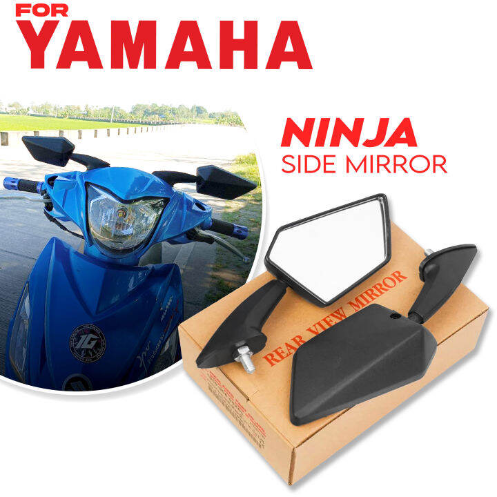 Yamaha Mio Fazzio NINJA SIDE MIRROR SHORT STEM UNIVERSAL ADJUSTABLE